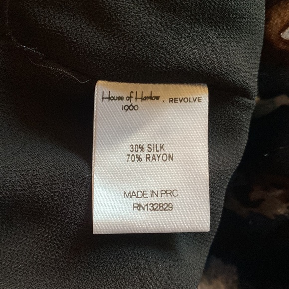 House of Harlow 1960 x Revolve Didi Silk Blend Blouse - Picture 6 of 8